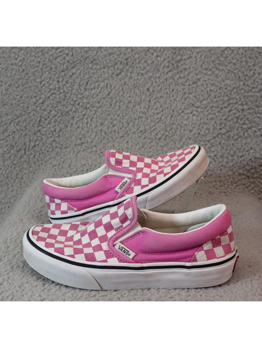 Vans Old Skool Pink White Checkerboard Little Kids 2Y